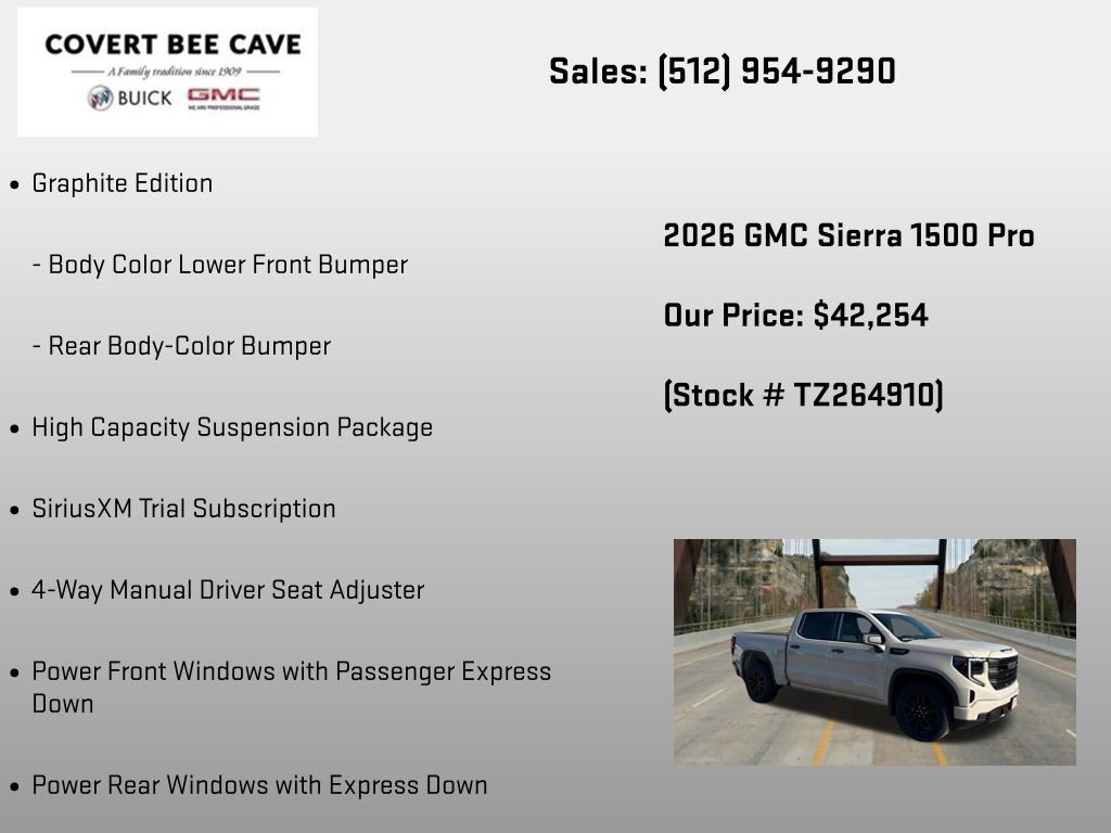 New 2026 GMC Sierra 1500 Pro w/ Graphite Edition RWD image 24