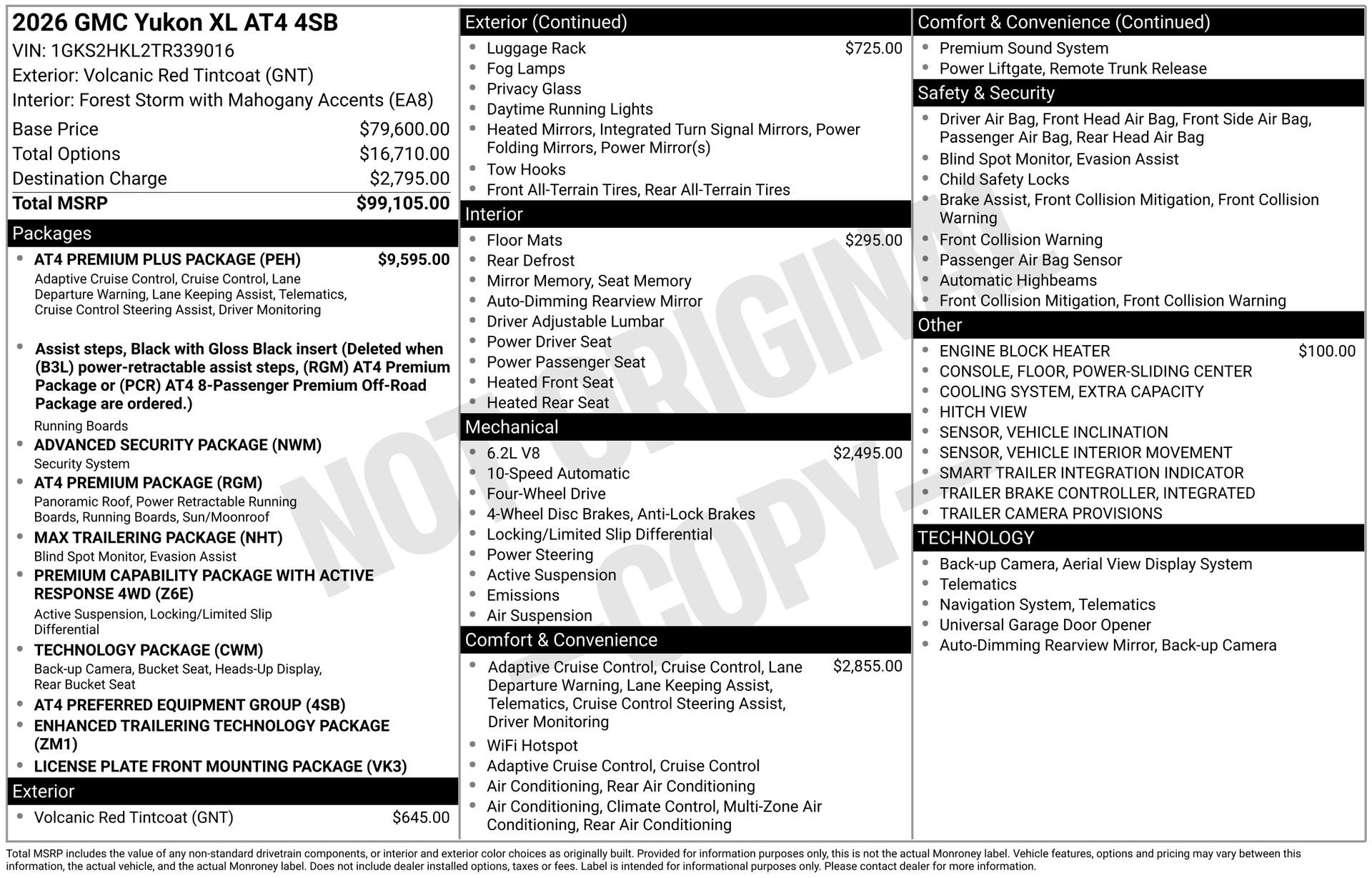 New 2026 GMC Yukon XL AT4 w/ AT4 Premium Plus Package AWD/4WD image 5