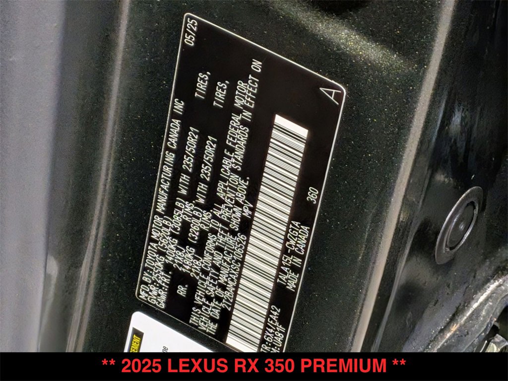 Used 2025 Lexus RX 350 Premium w/ Convenience Package image 30
