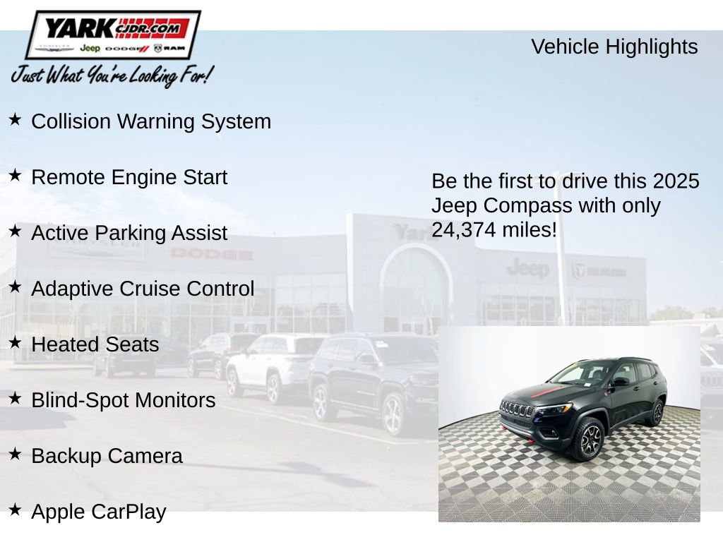 Certified 2025 Jeep Compass Trailhawk w/ Trailhawk Elite Group image 13