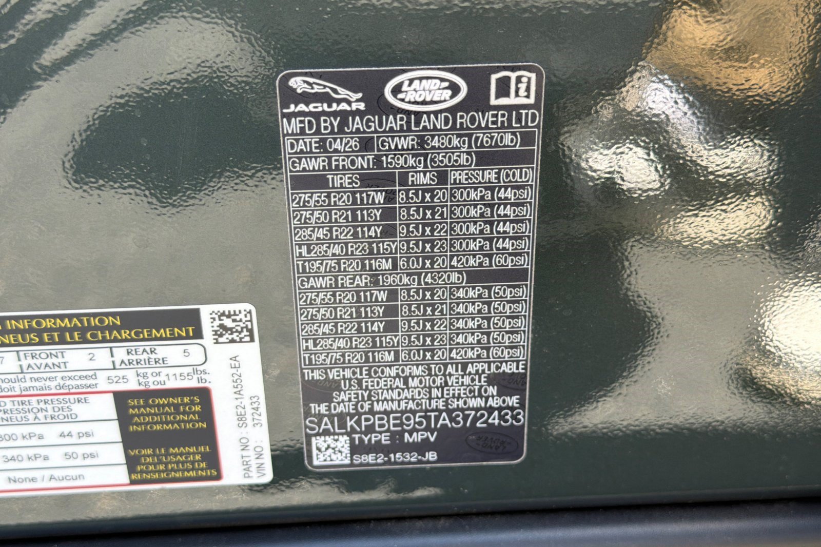 New 2026 Land Rover Range Rover Long Wheelbase SE AWD/4WD image 21