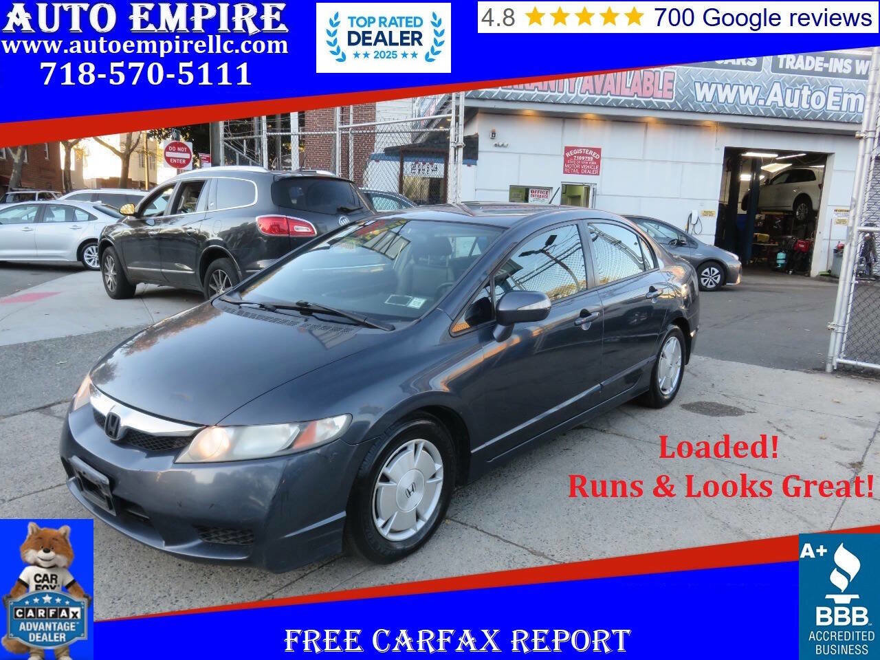 Used 2010 Honda Civic Hybrid Sedan