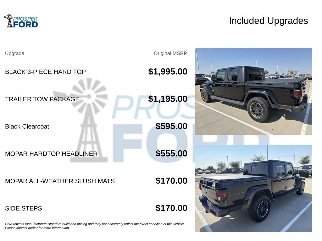 Used 2023 Jeep Gladiator Overland w/ Trailer Tow Package AWD/4WD image 3