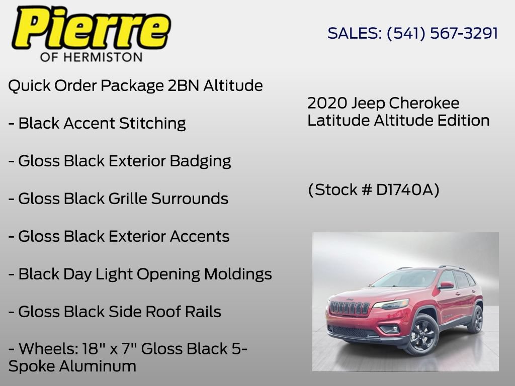 Used 2020 Jeep Cherokee Latitude Plus AWD/4WD image 6
