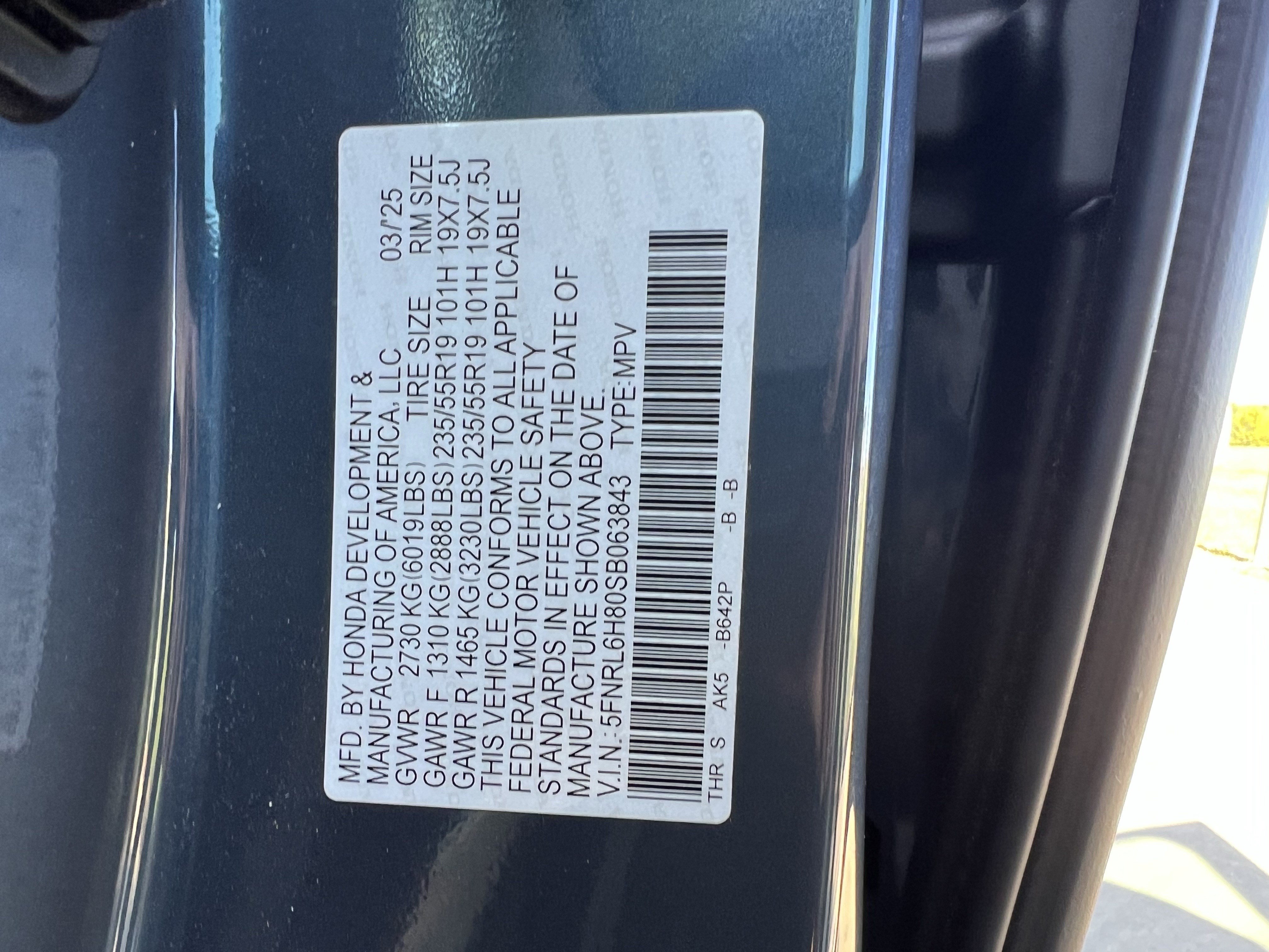 Used 2025 Honda Odyssey Touring image 37