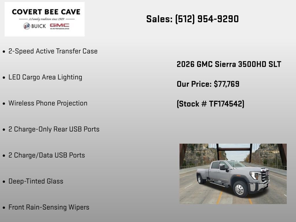 New 2026 GMC Sierra 3500 SLT w/ Texas SLT Premium Package image 30
