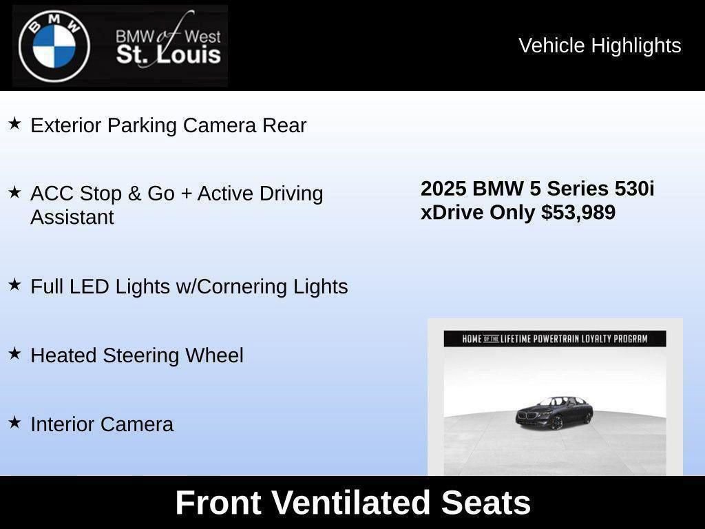 Used 2025 BMW 530i xDrive w/ Premium Package image 54