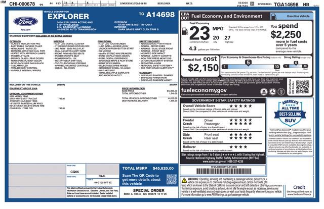 Used 2026 Ford Explorer Active AWD/4WD image 39