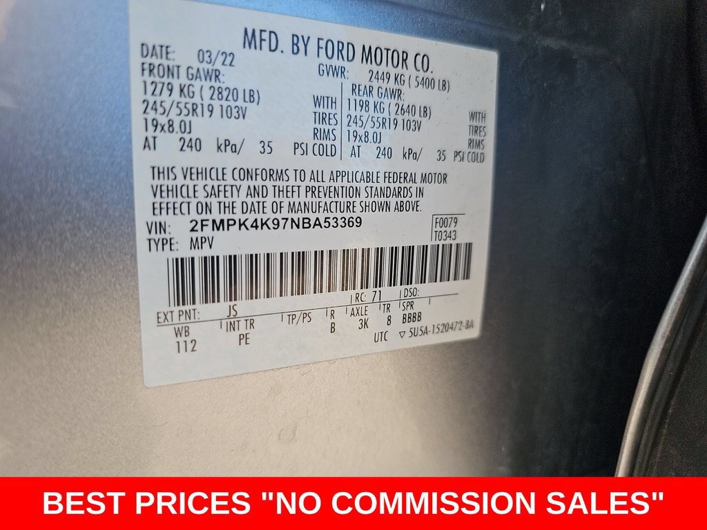 Used 2022 Ford Edge Titanium w/ Equipment Group 301A AWD/4WD image 43