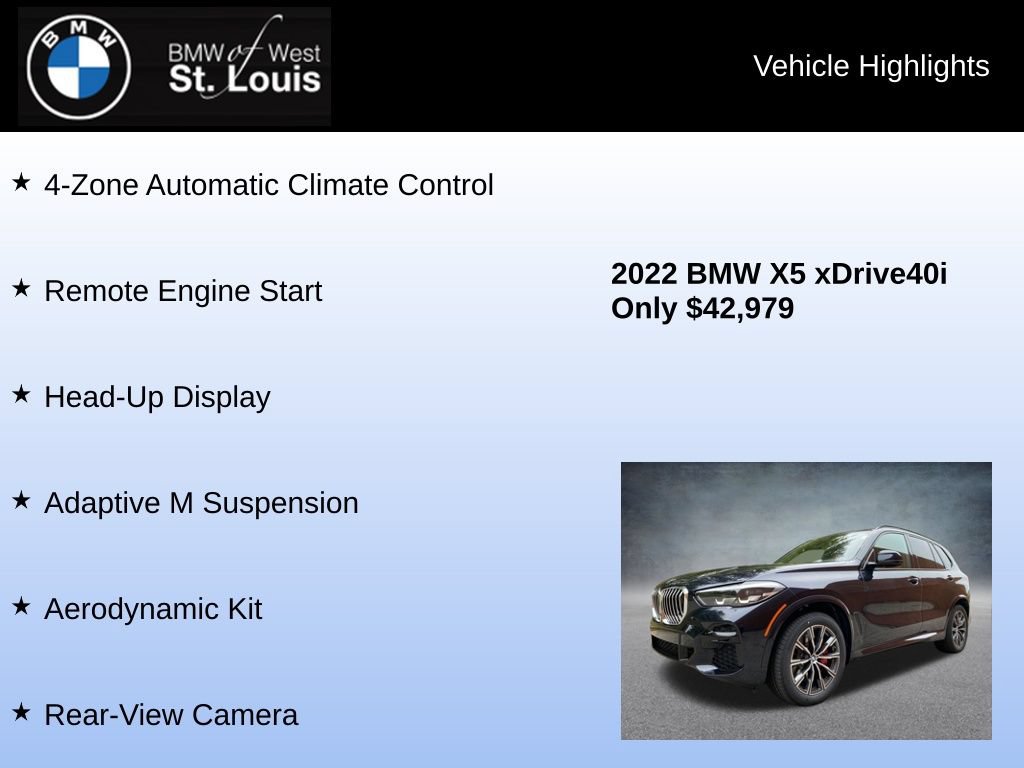 Used 2022 BMW X5 xDrive40i w/ M Sport Package AWD/4WD image 16