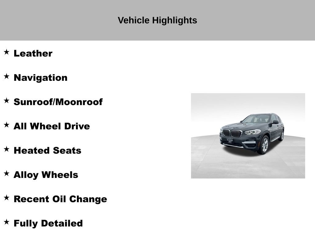 Used 2020 BMW X3 xDrive30i w/ Convenience Package image 9