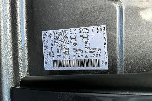 New 2026 Nissan Frontier SV w/ All-Weather Content Package image 13