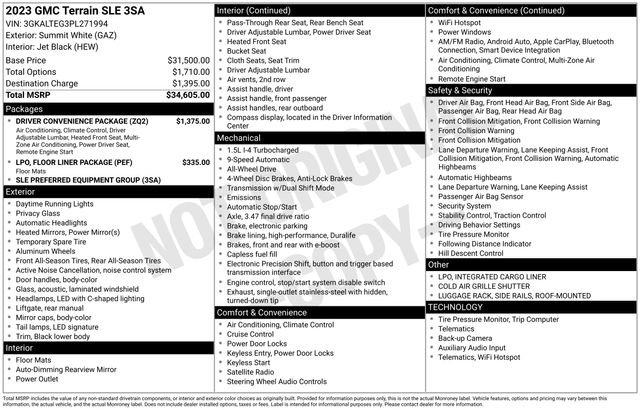 Certified 2023 GMC Terrain SLE w/ Driver Convenience Package image 7