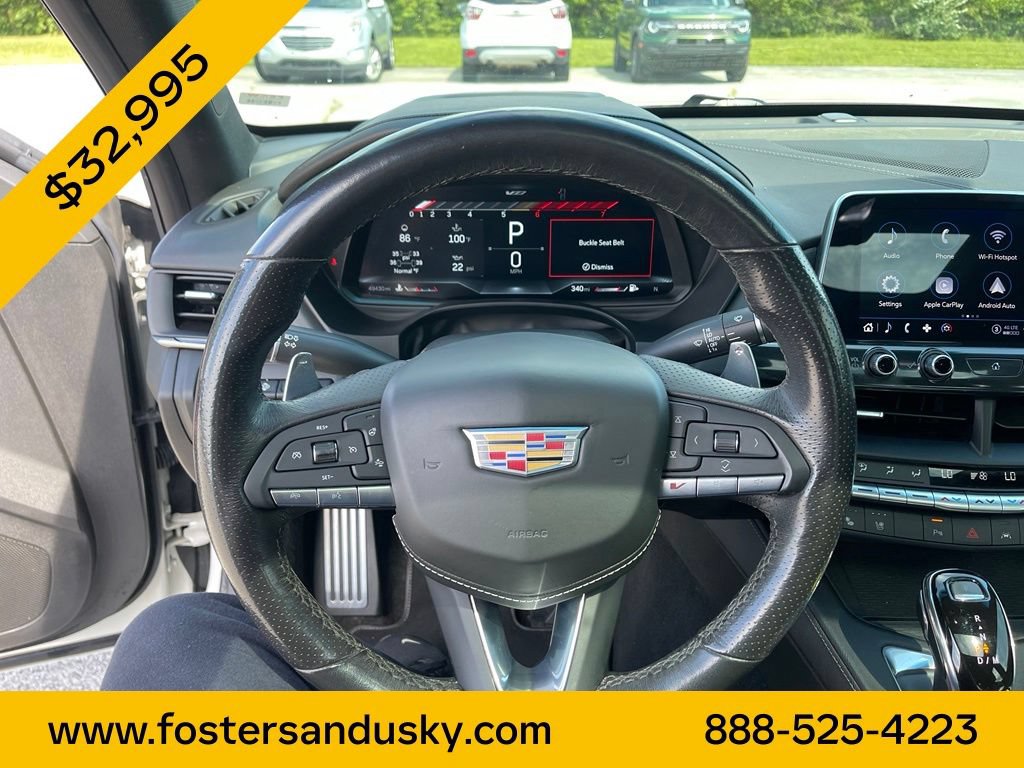 Used 2021 Cadillac CT4 V w/ Technology Package AWD/4WD image 10