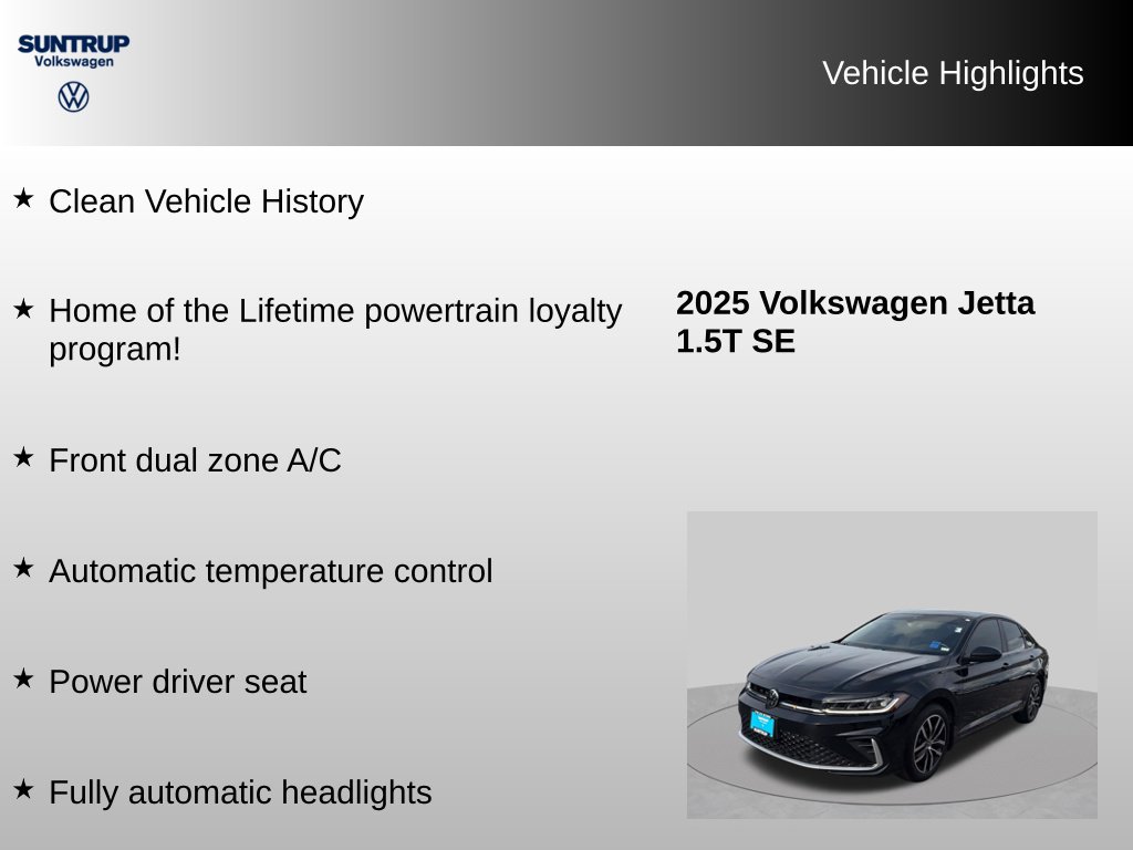 Used 2025 Volkswagen Jetta SE FWD image 8