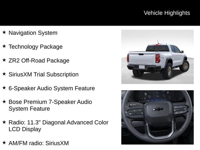 New 2025 Chevrolet Colorado ZR2 w/ Technology Package image 3