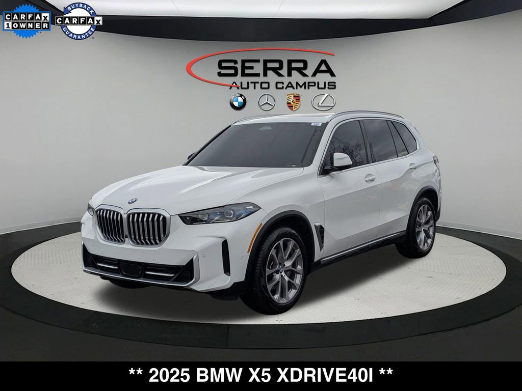 Certified 2025 BMW X5 xDrive40i w/ Parking Assistance Package AWD/4WD image 1