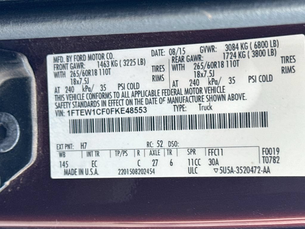 Used 2015 Ford F150 Lariat w/ Trailer Tow Package RWD image 25