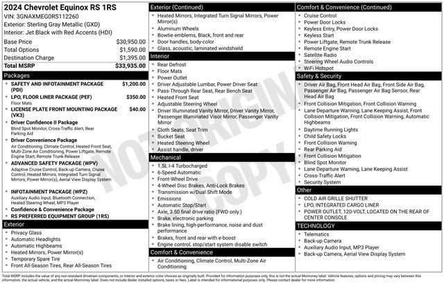 Certified 2024 Chevrolet Equinox RS image 31