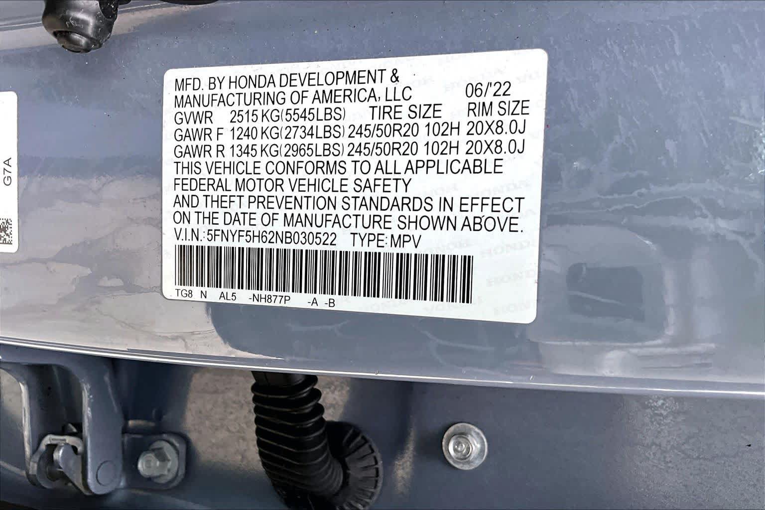 Used 2022 Honda Pilot Touring image 37