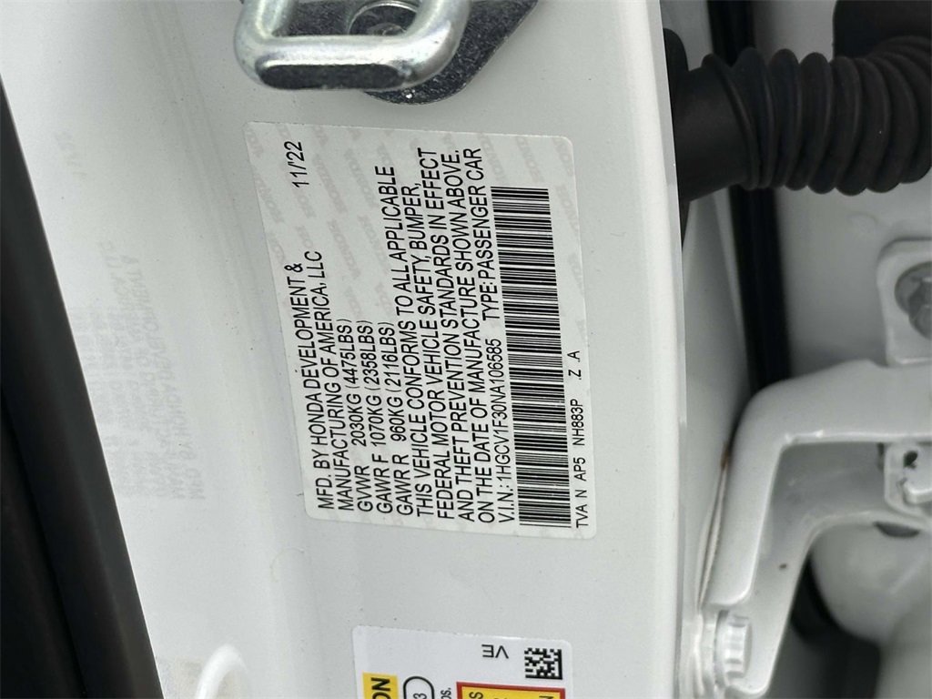 Certified 2022 Honda Accord Sport image 17