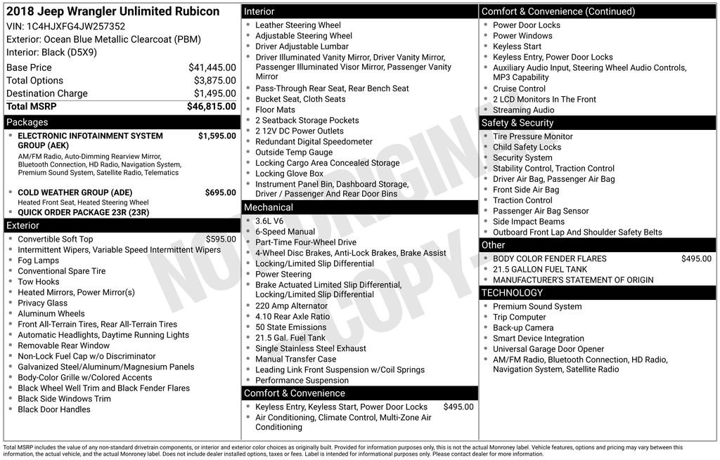 Used 2018 Jeep Wrangler Unlimited Rubicon AWD/4WD image 7