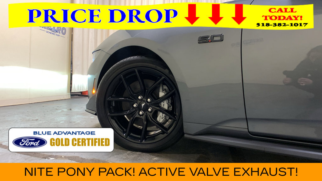 Certified 2025 Ford Mustang GT Premium w/ Mustang Nite Pony Package RWD image 35