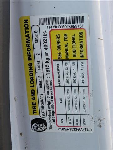 Used 2018 Ford Transit 250 130 Low Roof w/ Exterior Upgrade Package image 13