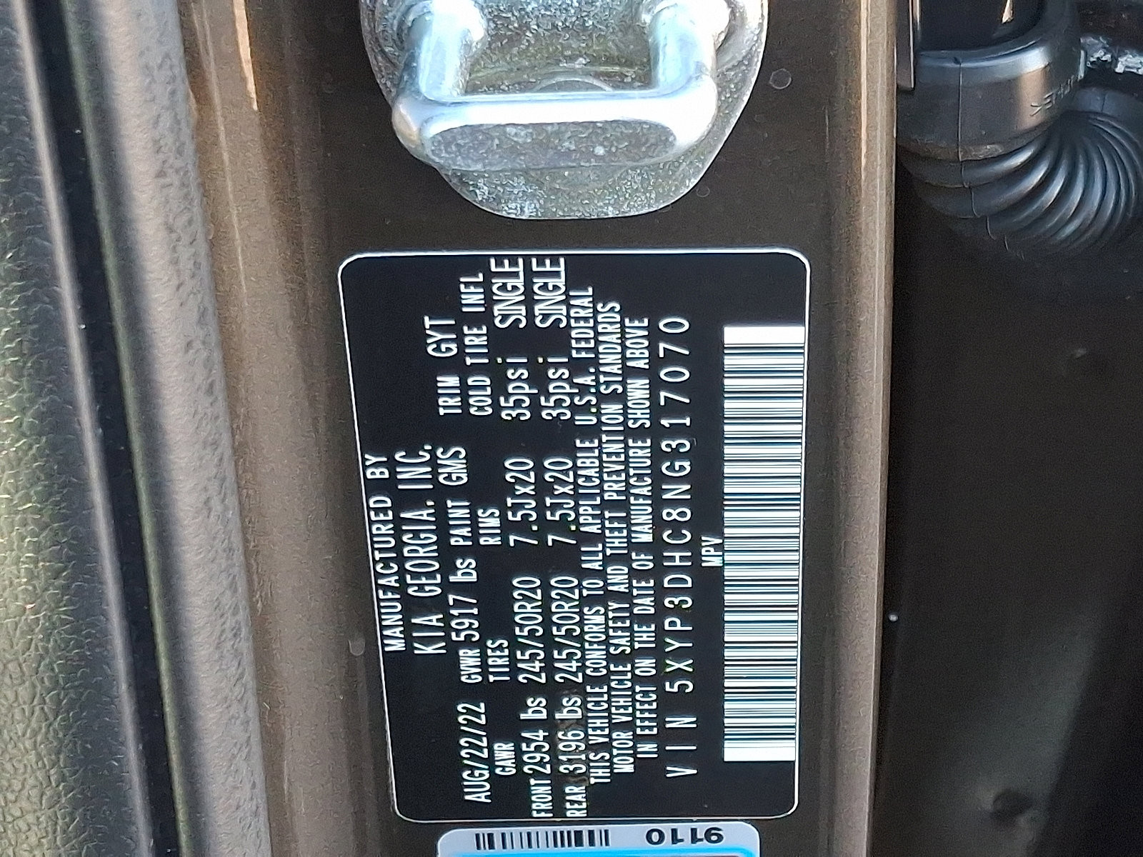 Certified 2022 Kia Telluride EX w/ EX Premium Package image 31