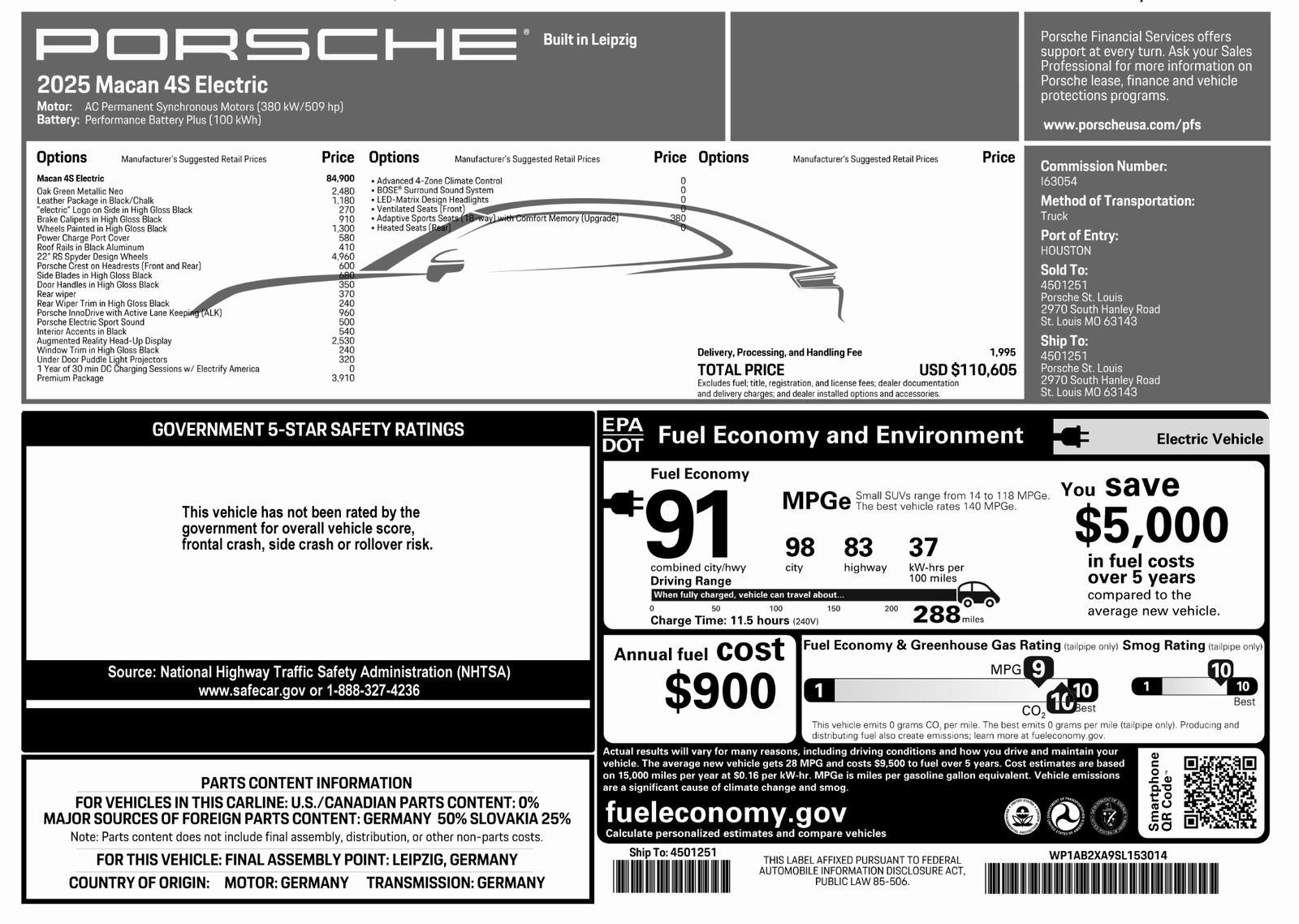 New 2025 Porsche Macan 4S Electric image 48