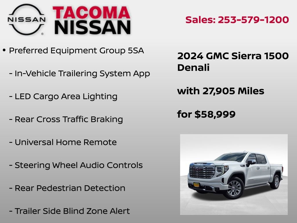 Used 2024 GMC Sierra 1500 Denali w/ Technology Package AWD/4WD image 37