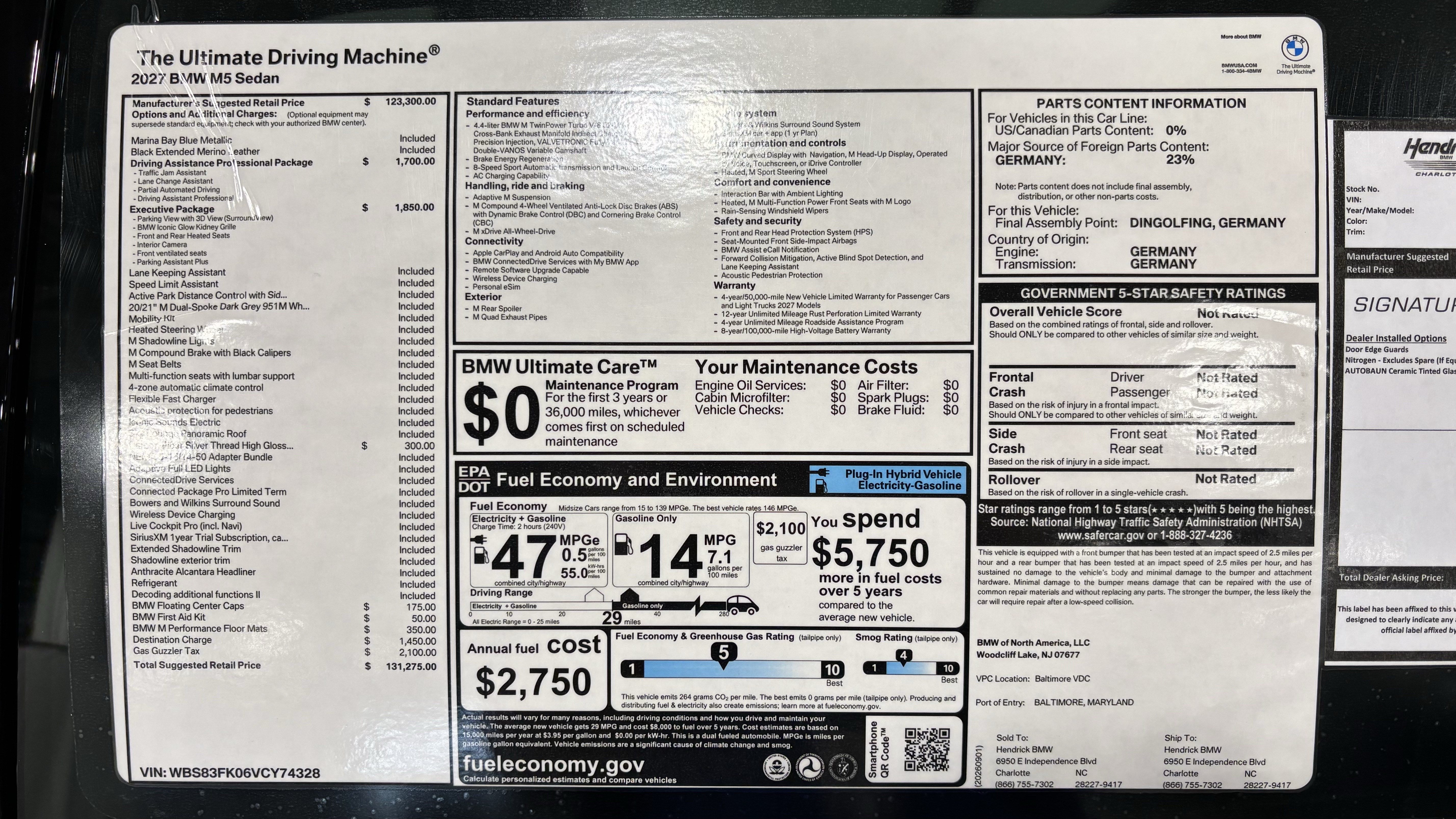 New 2027 BMW M5 w/ Executive Package AWD/4WD image 31
