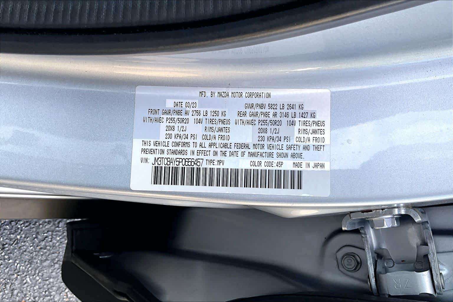 Used 2023 MAZDA CX-9 Touring Plus AWD/4WD image 34