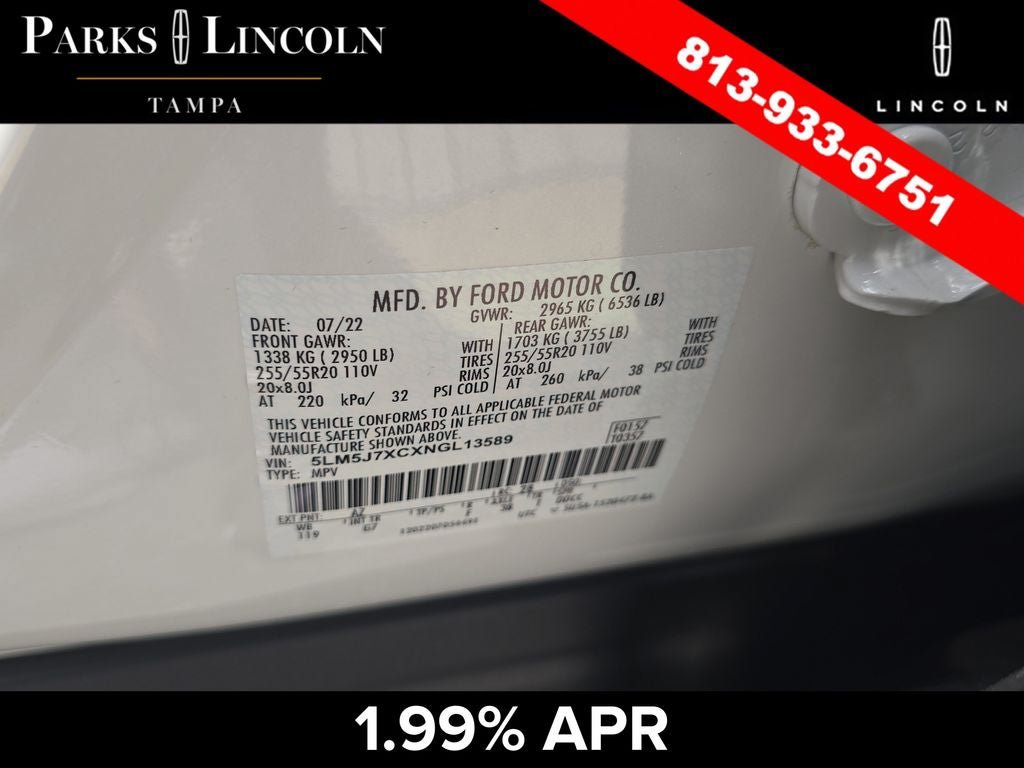 Certified 2022 Lincoln Aviator Reserve w/ Elements Package Plus AWD/4WD image 35