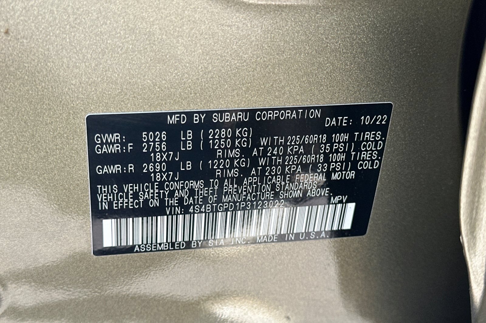 Used 2023 Subaru Outback Touring XT AWD/4WD image 41