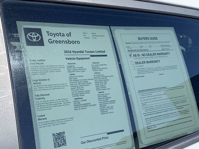 Used 2016 Hyundai Tucson Limited w/ Option Group 03 FWD image 37