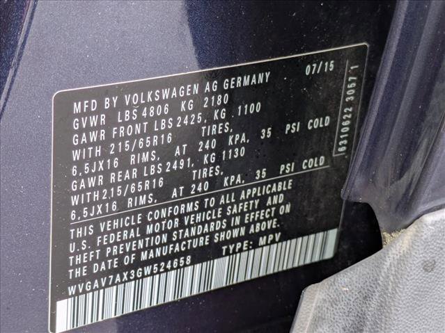 Used 2016 Volkswagen Tiguan S FWD image 18