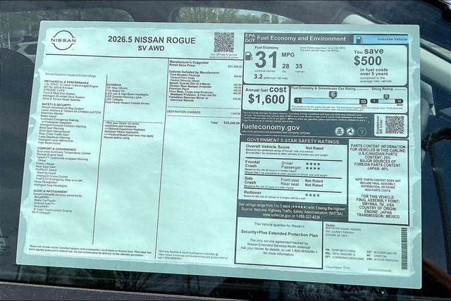 New 2026 Nissan Rogue SV w/ Cold Weather Package image 13