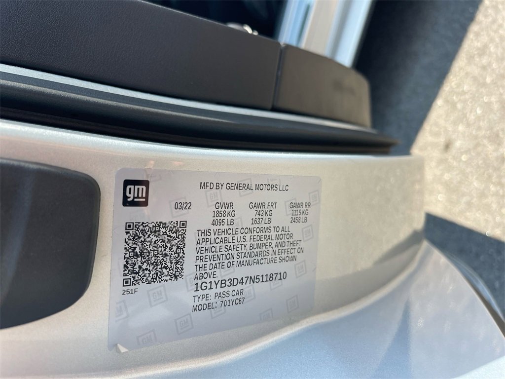 Used 2022 Chevrolet Corvette Stingray Preferred Conv w/ 2LT image 34