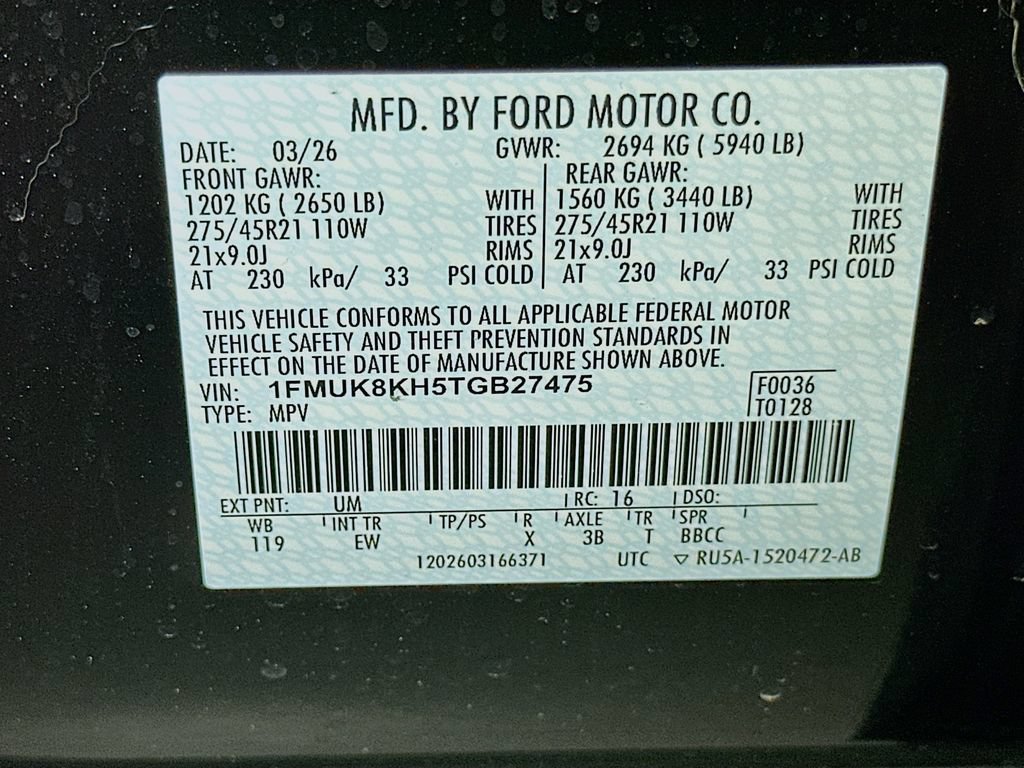 New 2026 Ford Explorer ST-Line w/ ST-Line Street Pack AWD/4WD image 19