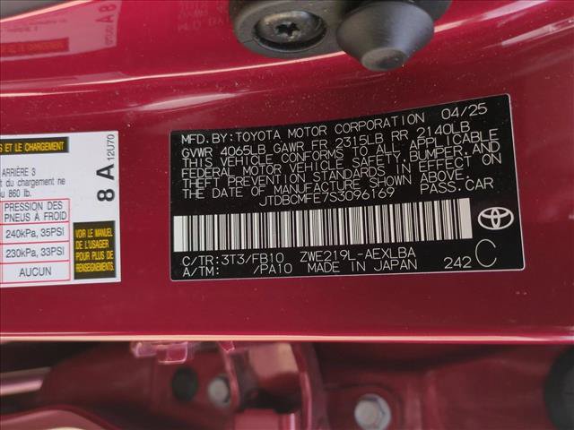 Certified 2025 Toyota Corolla LE w/ LE Premium Package FWD image 15