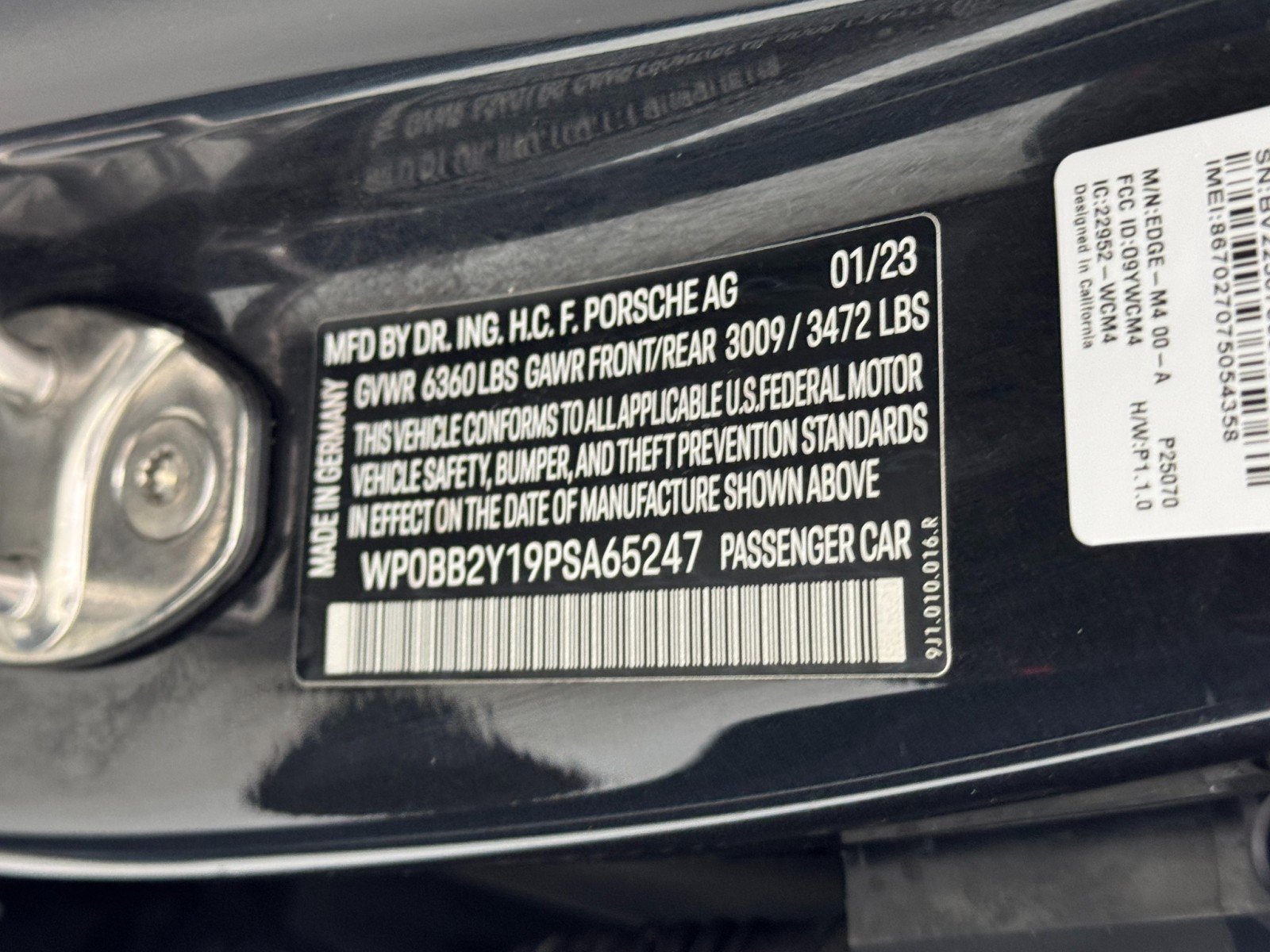 Used 2023 Porsche Taycan 4S w/ Performance Package AWD/4WD image 50