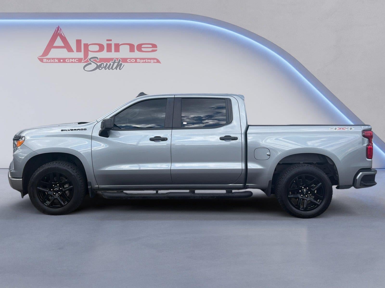 Certified 2023 Chevrolet Silverado 1500 Custom w/ LPO, Dark Essentials Package AWD/4WD image 2