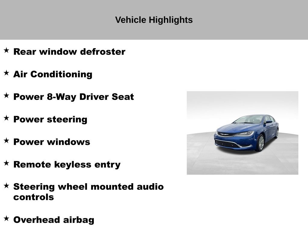 Used 2015 Chrysler 200 Limited w/ Convenience Group image 27