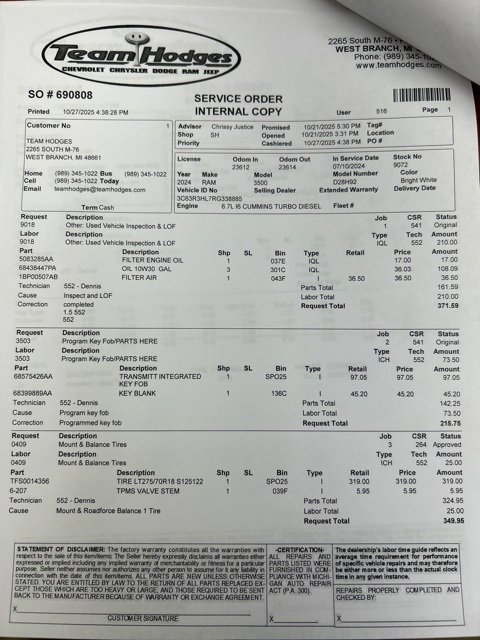 Used 2024 RAM 3500 Big Horn image 4
