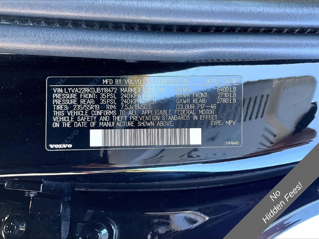 Used 2018 Volvo XC60 T6 Momentum w/ Convenience Package AWD/4WD image 29