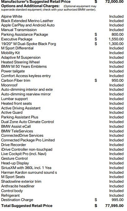 Used 2022 BMW M4 Coupe w/ Executive Package image 3