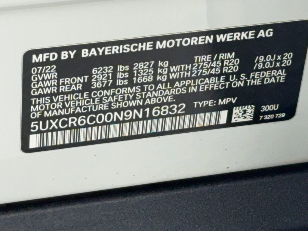 Used 2022 BMW X5 xDrive40i w/ Parking Assistance Package image 57