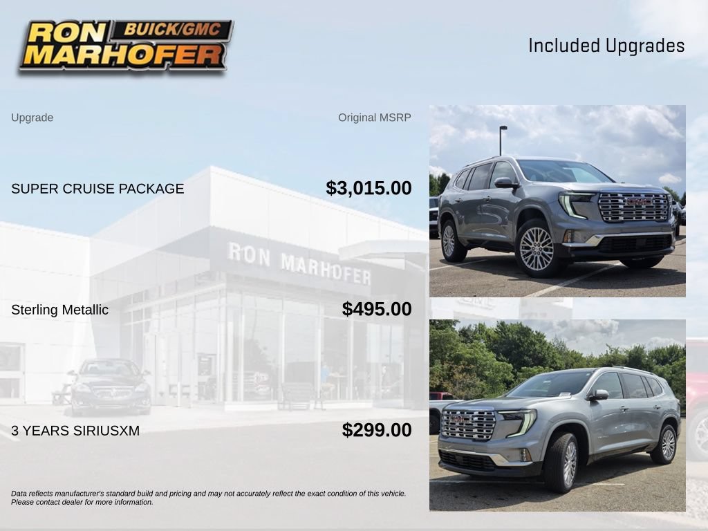 New 2026 GMC Acadia Denali w/ Super Cruise Package AWD/4WD image 6