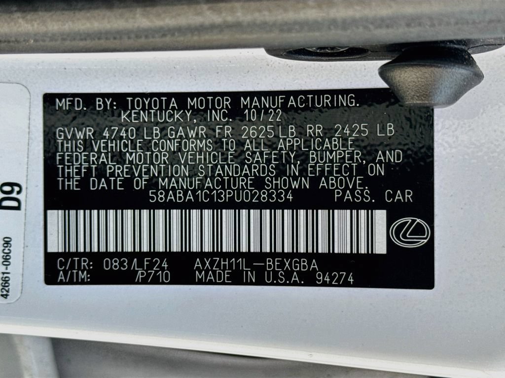 Used 2023 Lexus ES 300h F Sport w/ Accessory Package (Z1) FWD image 32